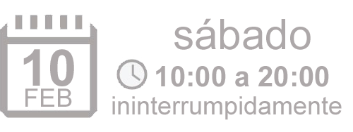 Sábado 10 de 10:00 a 20:00
